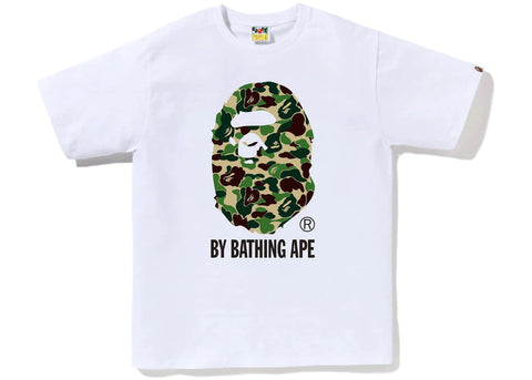 BAPE ABC CAMO BY BATHING APE TEE GREEN / WHITE