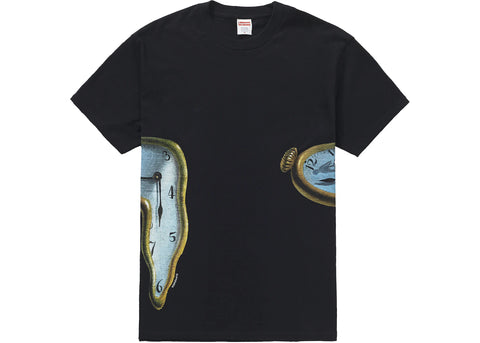 SUPREME THE PERSISTENCE OF MEMORY TEE BLACK