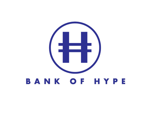 BANK OF HYPE HOODIE "BLACK/WHITE"