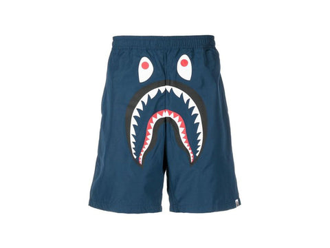 BAPE APE FACE STA FRENCH TERRY SHORTS "BLUE"