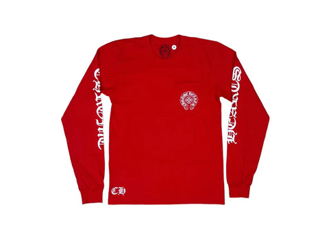 CHROME HEARTS LOGO L/S "RED"