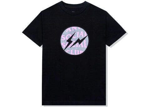 ASSC X FRAGMENT CALLED INTERFERENCE TEE "BLACK/PINK"