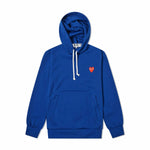 CDG PLAY RED HEART PULLOVER HOODIE "BLUE"