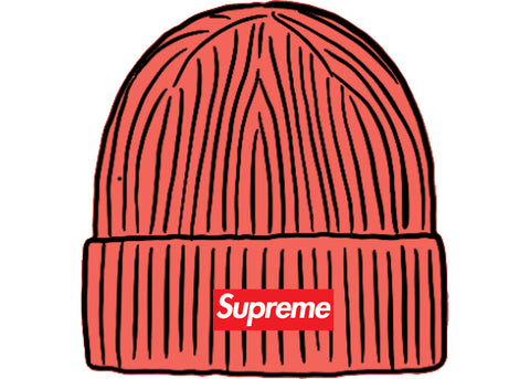 SUP OVERDYED BEANIE "CORAL"