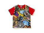BAPE PATCHED PRINT TEE (KIDS) "RED"