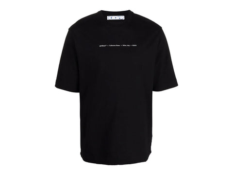 OFF-WHITE PAINTERLY GREEN ARROWS TEE "BLACK"