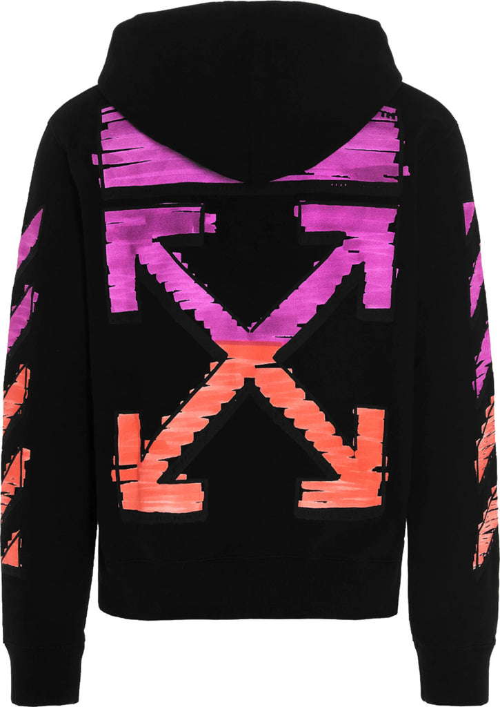 OFF-WHITE PINK/ORANGE MARKER HOODIE Bank of Hype