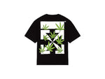 OFF-WHITE WEED ARROWS OS TEE "BLACK"