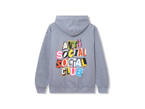 ASSC TORN PAGES OF OUR STORY HEATHER ZIP HOODIE "GREY"